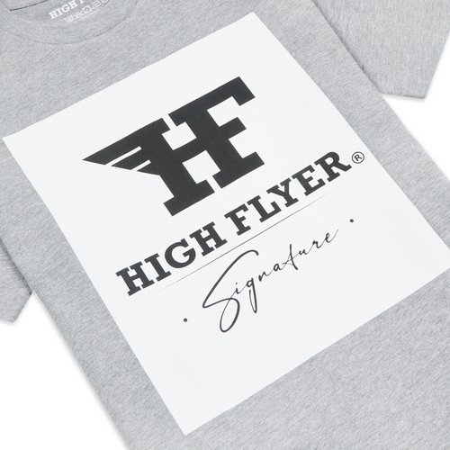 Box Logo Signature Tee — Grey