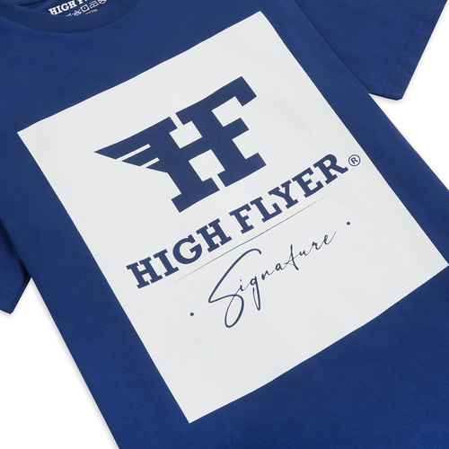 Box Logo Signature Tee — Blue